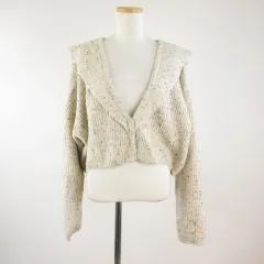 カスタネ Kastane ニットカーディガン 長袖 ベージュ F *T200