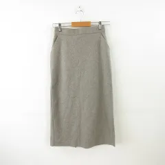 ショコラフィネローブ chocol raffine robe ロングスカート タイト ブラウン 茶 F *A138