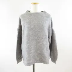 イーハイフンワールドギャラリー E HYPHEN WORLD GALLERY ニット セーター 長袖 グレー F *T909