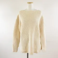 ザラ ZARA ニット セーター 長袖 オフホワイト 白 アイボリー S *T207