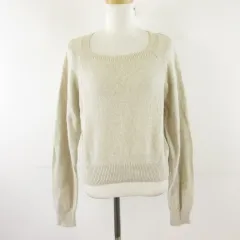 ココディール COCO DEAL ニット セーター 長袖 スクエアネック ベージュ 2 *T617