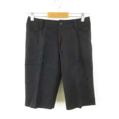 ミッシェルクラン MICHEL KLEIN ハーフパンツ 黒 38 *T969のサムネイル