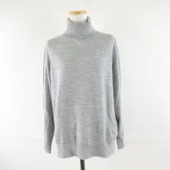 ニコアンド Niko and.. タートルネックニット 長袖 グレー L *A902