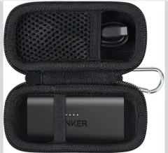 ★(ケースのみの販売) Anker Nano Power Bank 621モバイルバッテリー(12W,5000mAh Built-In Lightning Connector)(Built-In USB-C Connector,ブラック-co2CREA