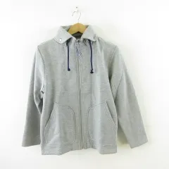 チャオパニック ティピー CIAOPANIC TYPY スウェットパーカー ジャケット 裏起毛 ジップアップ 長袖 グレー M *A998