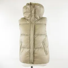 スピック&スパン Spick&Span ダウンベスト ジップアップ ベージュ *T901