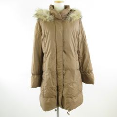 美品 DAKS ダックス ミドル丈コート 赤 ロゴボタン ウールカシミヤ 9 M 