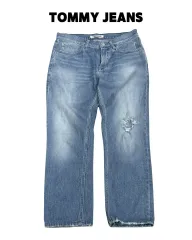 トミー ジーンズ ライトブルー デニム パンツ