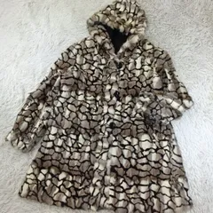 ラビットファー フード付きリバーシブルコート 高級リアルファー ふんわり 比翼仕立て レディース アウター