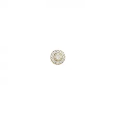 K10YG ダイヤモンド ピアス 0.09CT 片耳