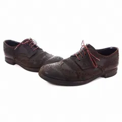 プラダ PRADA ビジネスシューズ ローファー 靴 7.5 ブラウン 茶 1 2EF 007