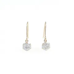 K10YG キュービック ピアス