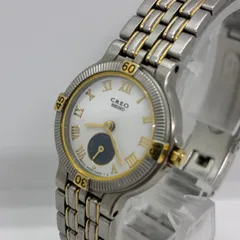 【稼動品】SEIKO CREO セイコークレオ 白文字盤 レディース腕時計 2K22-0A30