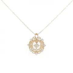 K18PG ダイヤモンド ネックレス 0.18CT