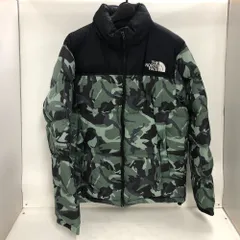 02w21876 THE NORTH FACE ザノースフェイス  ノベルティーヌプシジャケット グリーンカモ  グリーン XXL  ベトナム製 メンズ  ダウンジャケット  ナイロン  ND91842  【中古品】