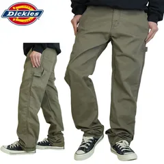DICKIES ディッキーズメンズ パンツDP802SMR1 DUCK CARPENTER FLEX LYCRA STRAIGHTダック カーペンターパンツ フレックスパンツ ワークパンツSTONEWASHED MUSHROOMストーンウォッシュマッシュルーム