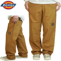 DICKIES ディッキーズメンズ パンツWPSK96HWC MENS SKATEBOARDING FLEX DOUBLE KNEE PANTスケートボーディング フレックス ダブルニーパンツ ワークパンツブラウンダック 茶 チカーノ カルチャー TATOO