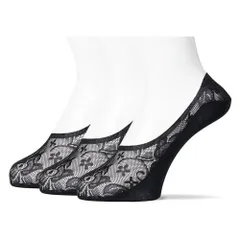 [オカモト] 脱げない ココピタ フットカバー 深め ローファー用 シームレス パンプス レディース D440-425 ブラック(レース) 23