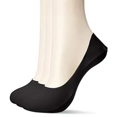 [オカモト] 脱げない ココピタ フットカバー 深め ローファー用 シームレス パンプス レディース D440-425 ブラック 21.0cm~