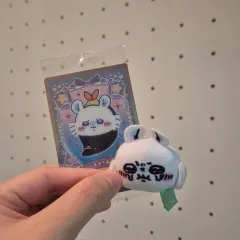 (まとめ) ちいかわ モモンガ カード ミニ顔 ぬいぐるみ セット