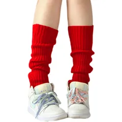 【新品】 [Miracroute] [ミラクルート] 明るく あったか レッグウォーマー チューブ レッグカバー 40cm レディース (赤) 1