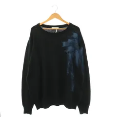 ファセッタズム FACETASM MRC-KN-U02 クルーネックニット セーター 00 ブラック ブルー /ES ■OS ■SH