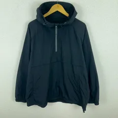 UNIQLO ユニクロ アノラックパーカー ハーフジップ ネイビー XLサイズ メンズ 古着 ストリート テック系