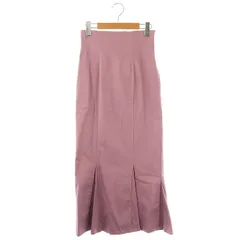 スナイデル SNIDEL ハイウエストヘムフレアスカート マキシ ロング 0 ピンク /AT ■OS