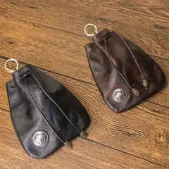 新品 牛革 コインケース キーケース コンパクトポータブルヴィンテージ財布 ビンテージ コインパース ウエストバッグ カードケース 手作り アメリカ US USA 古着 ユーズド メンズ レディース ユニセックス バイカー ロック ウエスタン ボヘミアン 高級