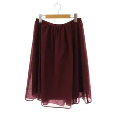 クミキョク 組曲 KUMIKYOKU フレアスカート ひざ丈 3 ボルドー /DF ■OS ■AX