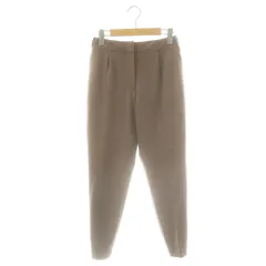 グリーンレーベルリラクシング ユナイテッドアローズ green label relaxing グレンチェック ワイドテーパードパンツ タック 40 茶 ブラウン /AT ■OS