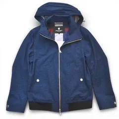 BLACK LABEL CRESTBRIDGE ブラックレーベルクレストブリッジ ジップジャケット フードブルゾン サイズM 51F10-310-04 紺 メンズ