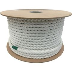 ポリエチレンロープ白28mm(9分)50m切売り約20kg1丸少し硬打水に浮く 