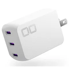 CIO(シーアイオー) NovaPort TRIOII 67W3C ホワイト 67W 3ポート GaN急速充電器 CIO-G67W3C-N2-WH