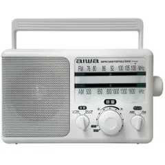 AIWA GAA4-PHR0001-WH ホワイト AM/FM ポータブルホームラジオ 乾電池＋電源コンセント式 GAA4PHR0001のサムネイル