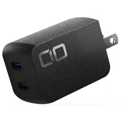 CIO(シーアイオー) Novaport DUOII 45W2C ブラック 第2世代 45W 2ポート GaN急速充電器 CIO-G45W2C-N2-BK