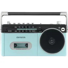 AIWA GAA4-RCP0003-PGパステルグリーン ラジカセAMワイドFM Bluetoothレシーバー USBメモリmicroSD録音再生 乾電池＋電源コンセント式 GAA4RCP0003PGのサムネイル