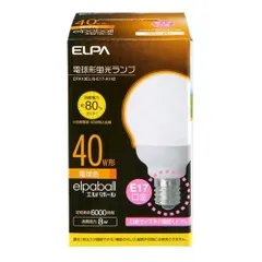 エルパ EFA10EL/8-E17-A142 電球形蛍光ランプ 電球色 E17口金 40W EFA10EL8E17A1のサムネイル