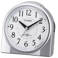 シチズン(CITIZEN) 4RL432-019 シルバーメタリック色/白 ネムリーナリング 電波目覚まし時計