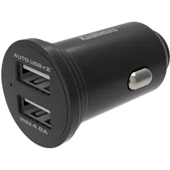 カシムラ DC-030-BK ブラック DC-4.8A USB 2ポート 自動識別 最大4.8A DC030のサムネイル
