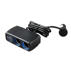 カシムラ KX-203 DC12V用 2連セパレートソケット 2リバーシブルUSB自動判定 4.8A KX203のサムネイル