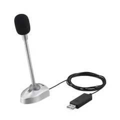 バッファロー(BUFFALO) BSHSMUM110SV シルバー USB接続スタンドマイク