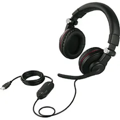 バッファロー(BUFFALO) BSHSUH05BK ブラック ゲーミングヘッドセット 5.1chサラウンドシステムのサムネイル