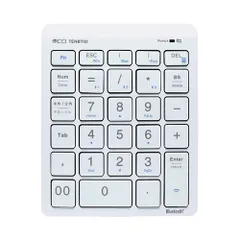 ミヨシ TENBT02-WH ホワイト Bluetooth5.0対応 ワイヤレステンキーのサムネイル