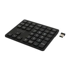 ミヨシ TEN24G02-BK ブラック ワイヤレステンキー 2.4GHz方向キー付き 無線 USB充電式のサムネイル