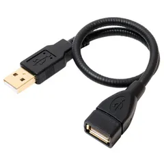 ミヨシ USB-EX23BK ブラック USB延長ケーブル 0.3mのサムネイル