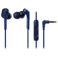 オーディオテクニカ(audio-technica) ATH-CKS550XiS BL フ゛ルー SOLID BASS スマートフォン用インナーイヤーヘッドホン ハイレソ゛対応