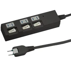 ヤザワ 個別スイッチ付節電タップ 3個口 上挿し 1m Y02BKS331BK ブラック Y02BKS331BKのサムネイル