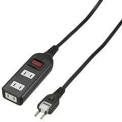 ヤザワ Y02BKNS312BK ブラック ノイズフィルター集中スイッチ付 3個口 2mのサムネイル