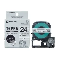 キングジム(KING JIM) テプラPRO インデックスラベル 透明つや消し 黒文字 24mm STY24KMのサムネイル